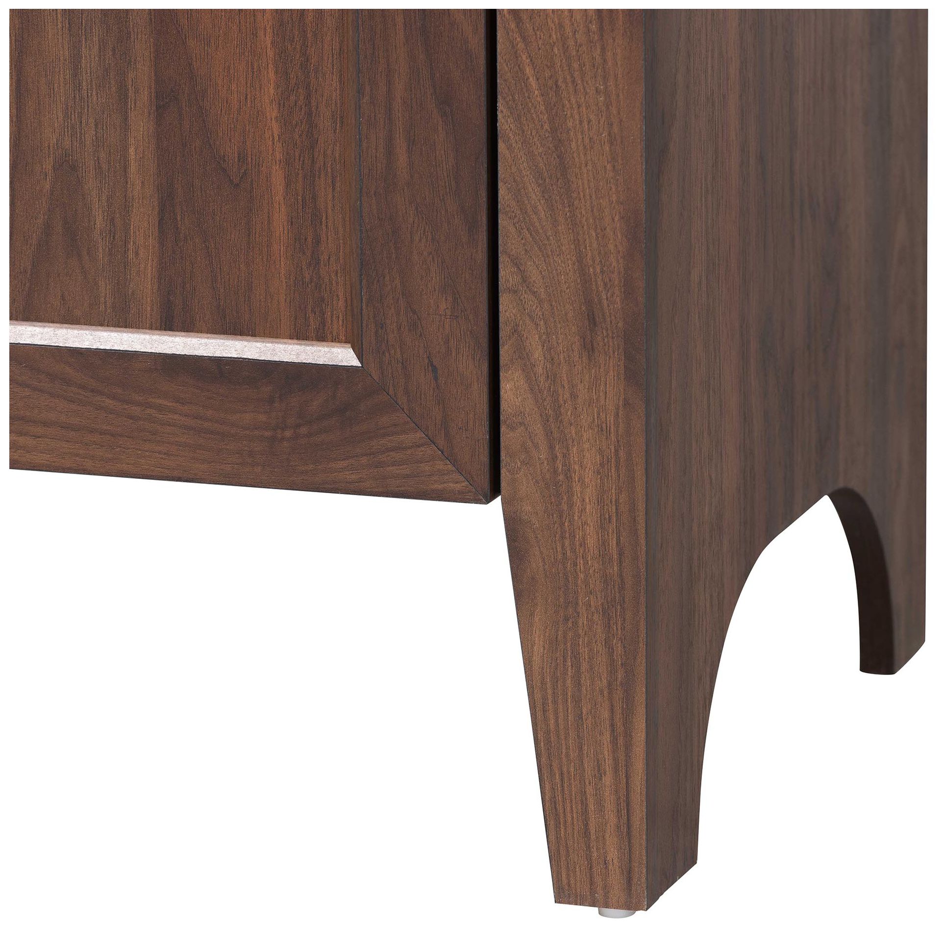 Image 7 Baxton Studio Hayes Wood Cabinet with Arch Top - with Soft-Close Doors more views