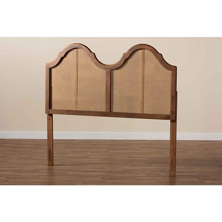 Image 6 Baxton Studio Hazel Ash Walnut Full Arched Headboard more views