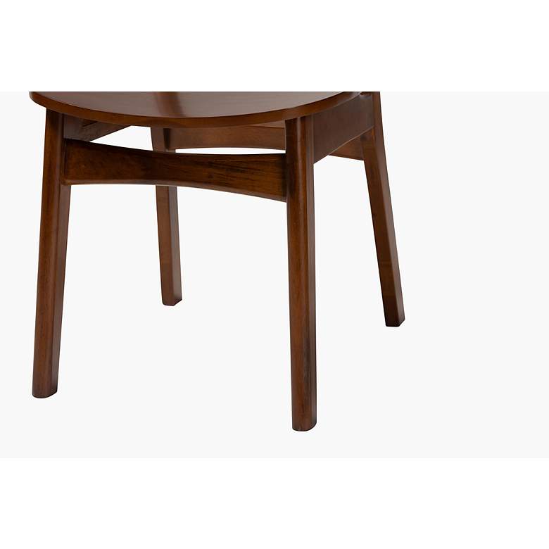 Image 4 Baxton Studio Hesper Walnut Brown Dining Chairs Set of 2 more views
