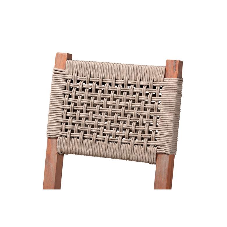 Image 4 Baxton Studio Heyna 27 1/4" Walnut Brown Counter Stool more views