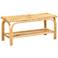 Baxton Studio Himari Modern Bohemian Natural Brown Rattan Accent Bench