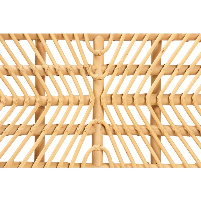 Image 4 Baxton Studio Himari Modern Bohemian Natural Brown Rattan Accent Bench more views