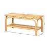 7_Baxton Studio Himari Modern Bohemian Natural Brown Rattan Accent Bench more views