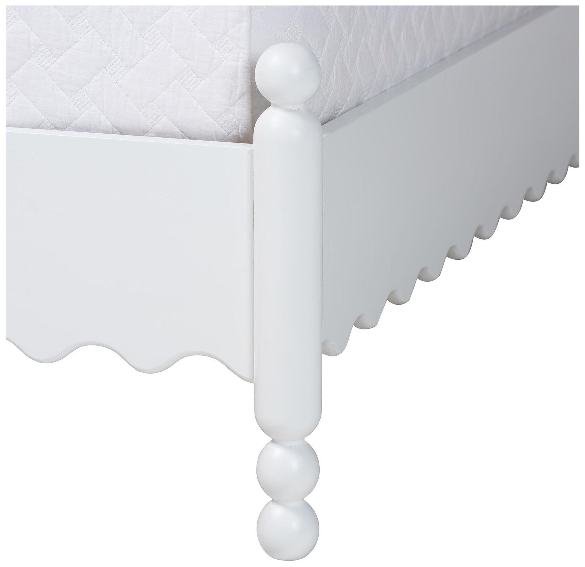 Image 6 Baxton Studio Hoffman Platform Bed - Bed Frame , White, Queen more views