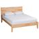 Baxton Studio Hosea Japandi Carved Honeycomb Natural King Size Platform Bed