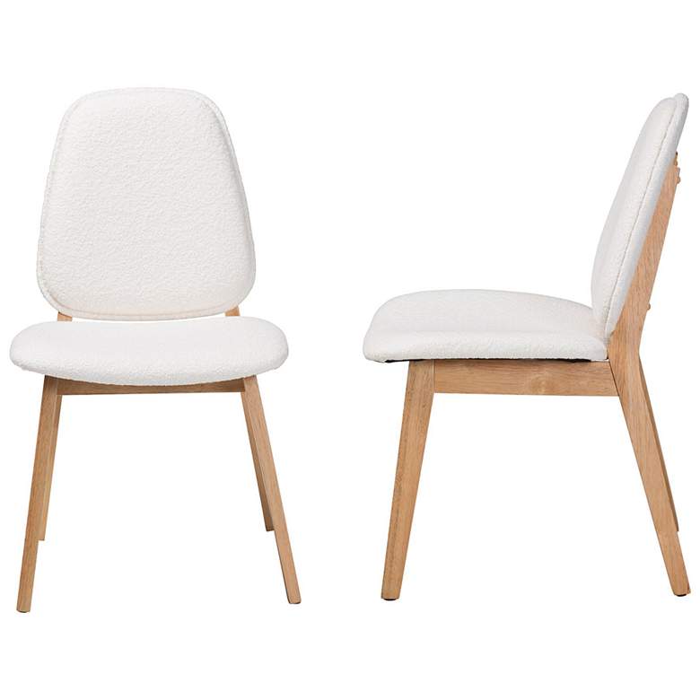 Image 4 Baxton Studio Hudson Boucle Upholstered Dining Chair Set of 2- Side Chair more views
