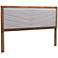 IDEN WALNUT/DK GREY HEADBOARD