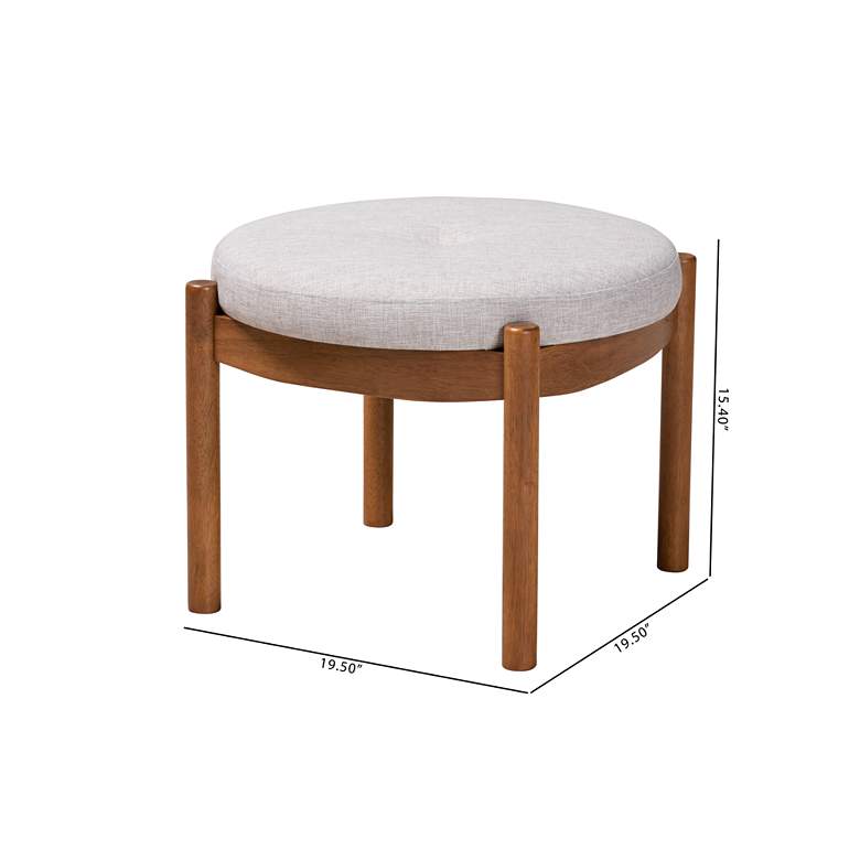 Image 7 Baxton Studio Iliana Ottoman Footstool more views