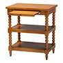 3_Baxton Studio Imogene 26"W Walnut Brown 1-Drawer End Table more views