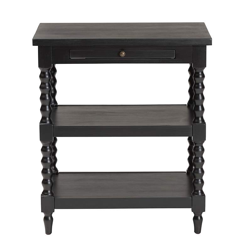 Image 3 Baxton Studio Imogene Retro-Modern Black Wood End Table more views