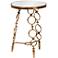 Baxton Studio Inaya Antique Gold Mirrored Top Accent Table