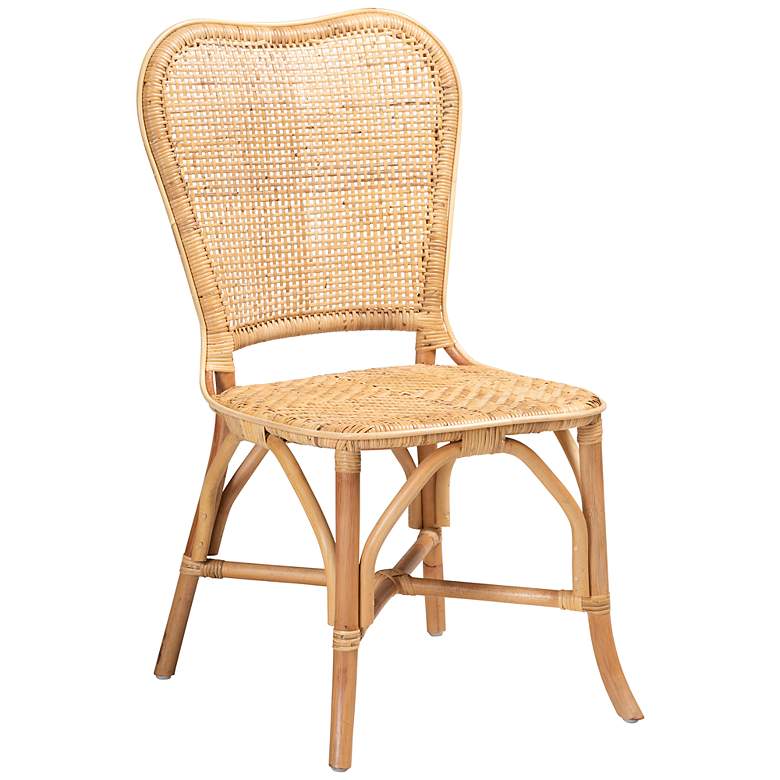 Image 2 Baxton Studio Irene Natural Brown Rattan Dining Chair