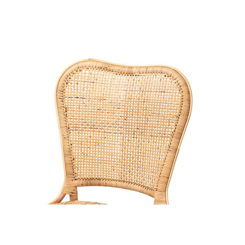Image 3 Baxton Studio Irene Natural Brown Rattan Dining Chair more views