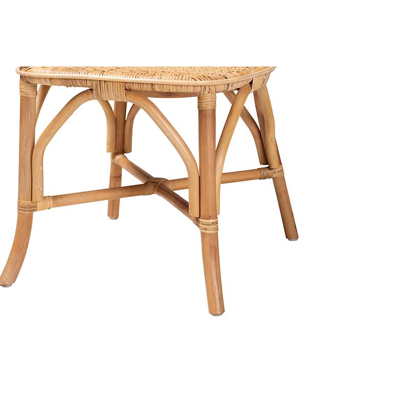 Image 4 Baxton Studio Irene Natural Brown Rattan Dining Chair more views