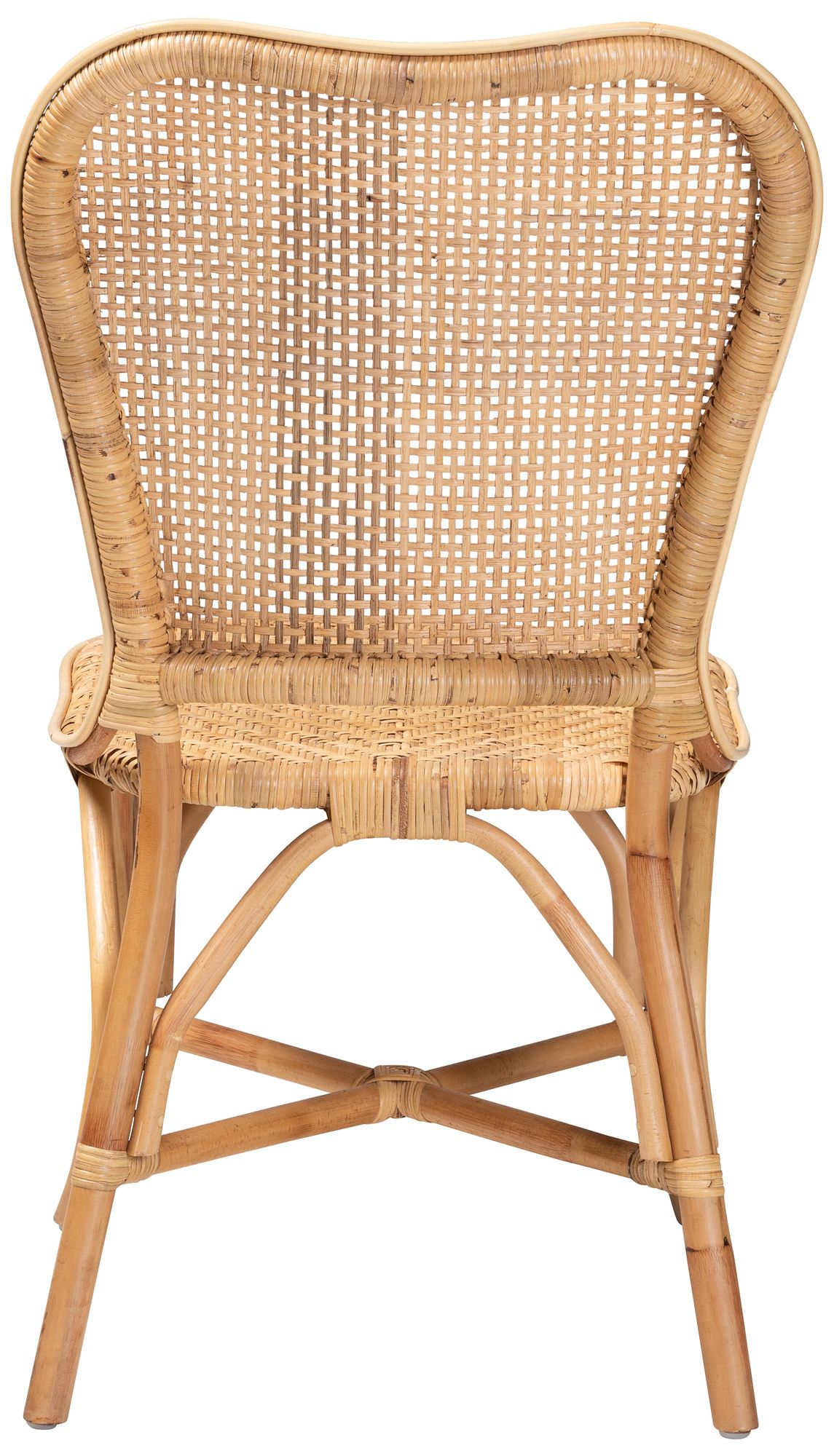 Baxton Studio Irene Natural Brown Rattan Dining Chair