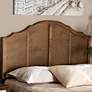 Thumbnail1 of Baxton Studio Iris Ash Walnut King Arched Headboard
