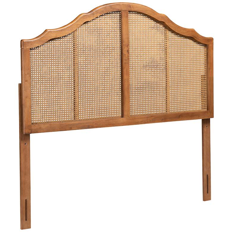 Image 2 Baxton Studio Iris Ash Walnut Queen Arched Headboard