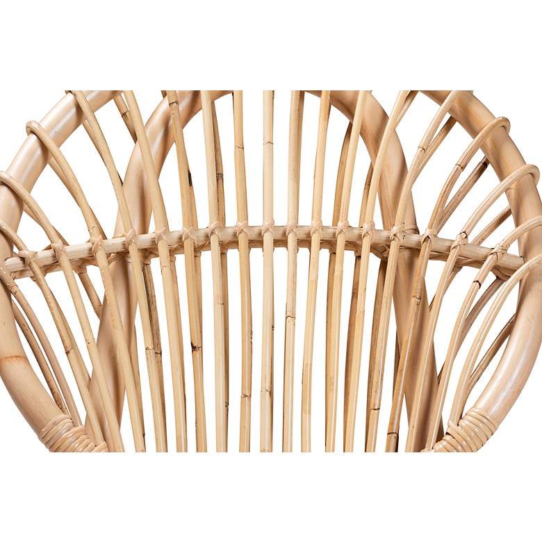 Image 5 Baxton Studio Iris Natural Brown Rattan Dining Chair more views