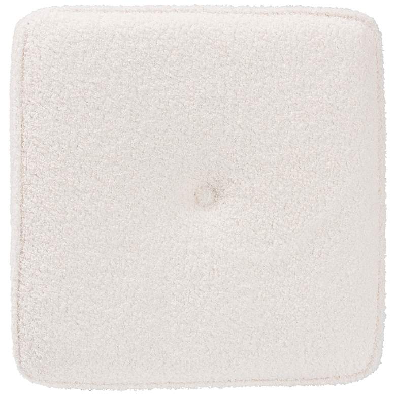 Image 3 Baxton Studio Isaiah Ivory Boucle Fabric Square Ottoman more views