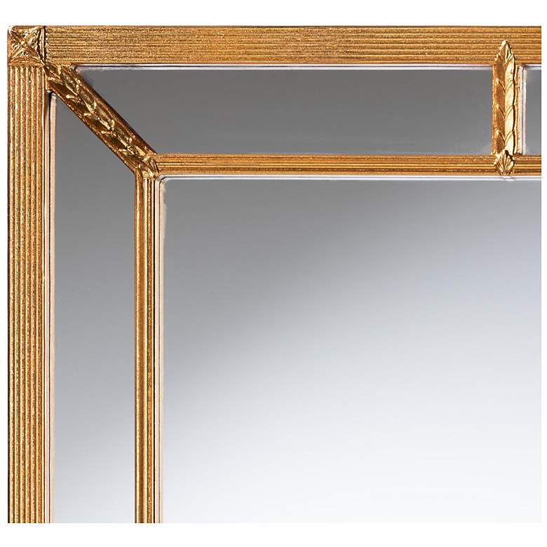 Image 4 Baxton Studio Iskra Rectangular Mirror with Antique Goldleaf Frame more views