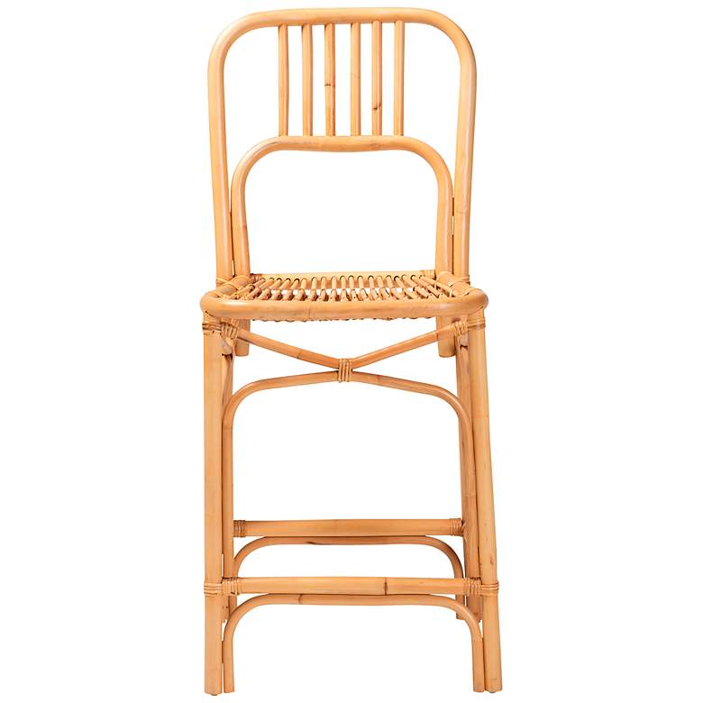 Image 5 Baxton Studio Ivora 24 1/2" Natural Brown Counter Stool more views