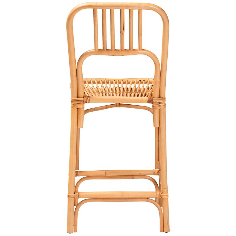 Image 7 Baxton Studio Ivora 24 1/2" Natural Brown Counter Stool more views