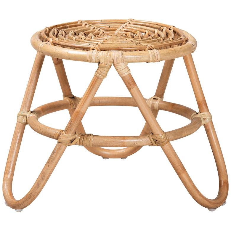 Image 2 Baxton Studio Jacinda 21"W Natural Brown Rattan End Table