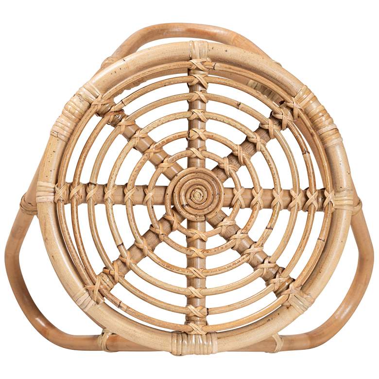 Image 4 Baxton Studio Jacinda 21"W Natural Brown Rattan End Table more views