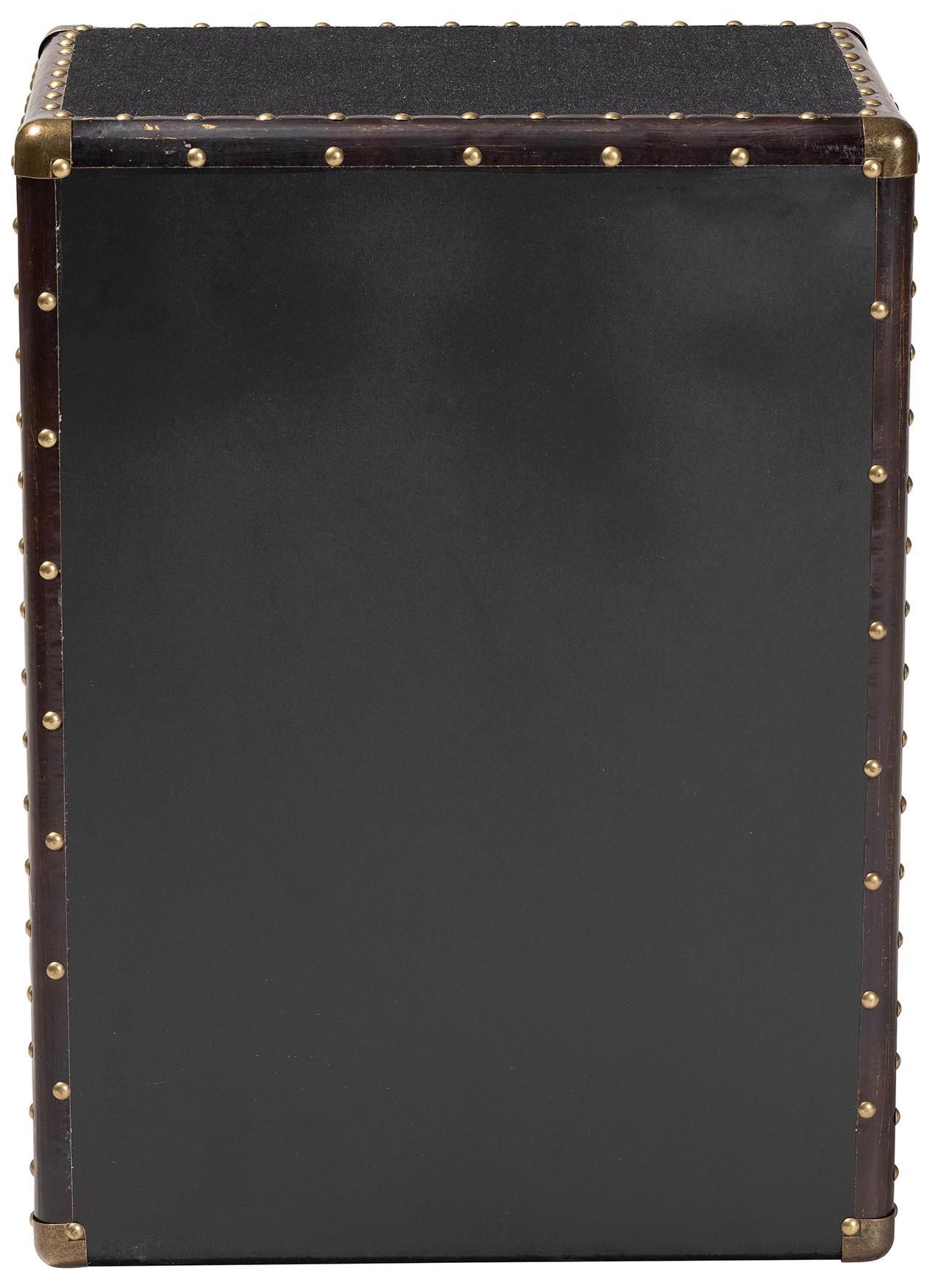 Image 6 Baxton Studio Jaelyn Vintage Black Canvas 4-Drawer End Table more views