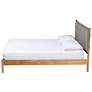4_Baxton Studio Jaiana Grey Fabric and Oak Brown Wood Queen Size Bed more views