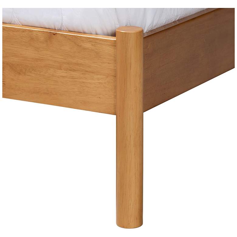 Image 7 Baxton Studio Jaiana Grey Fabric and Oak Brown Wood Queen Size Bed more views