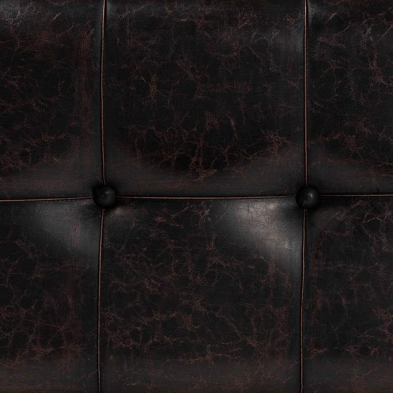 Image 3 Baxton Studio Janna Dark Brown Faux Leather Storage Ottoman more views