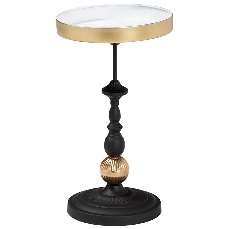 Image 2 Baxton Studio Javion Modern Glam Round Accent Side Table