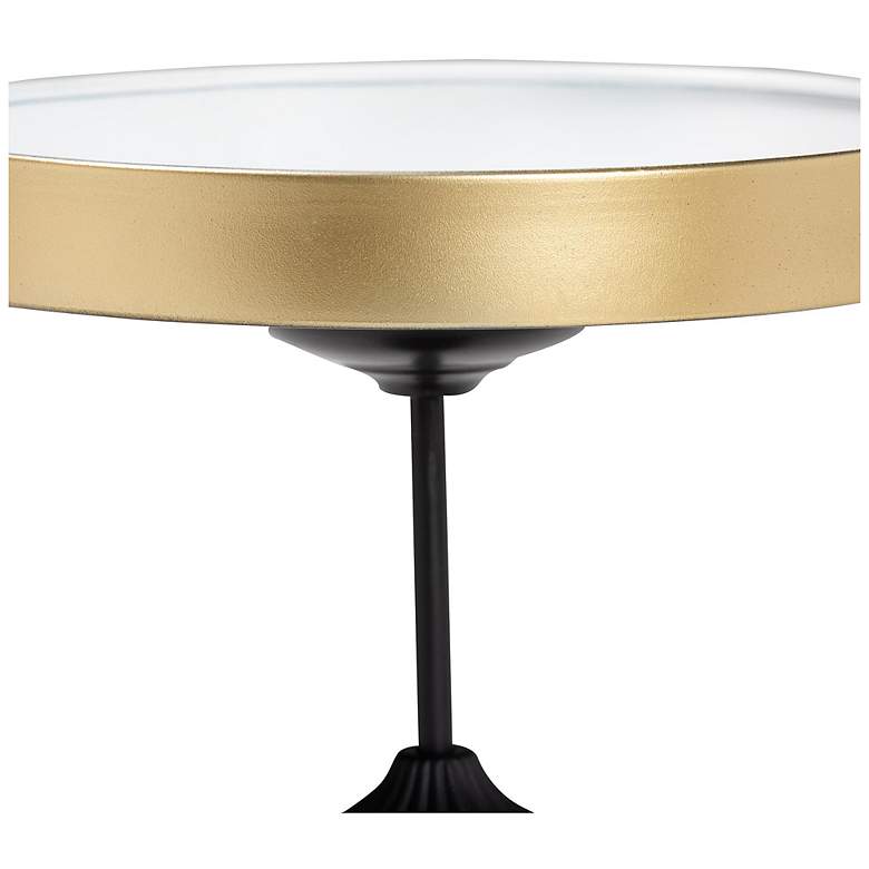 Image 4 Baxton Studio Javion Modern Glam Round Accent Side Table more views