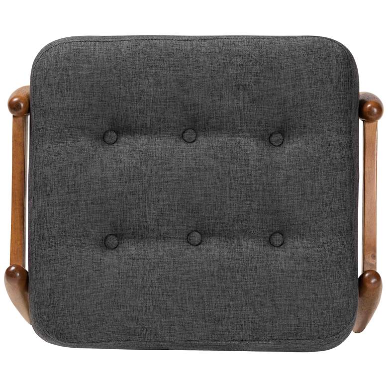 Image 3 Baxton Studio Jeanine Dark Gray Ottoman Footstool more views
