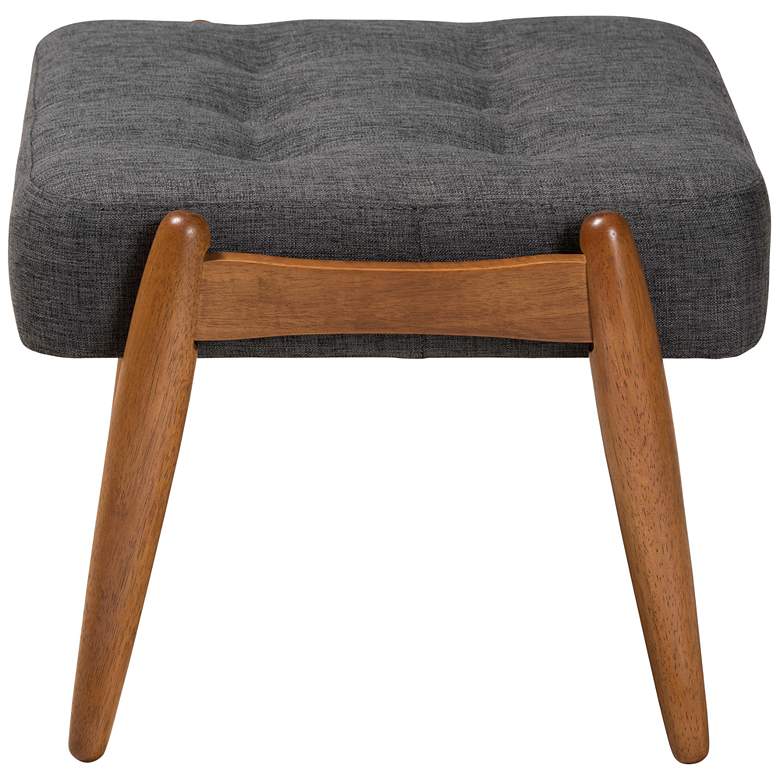 Image 6 Baxton Studio Jeanine Dark Gray Ottoman Footstool more views