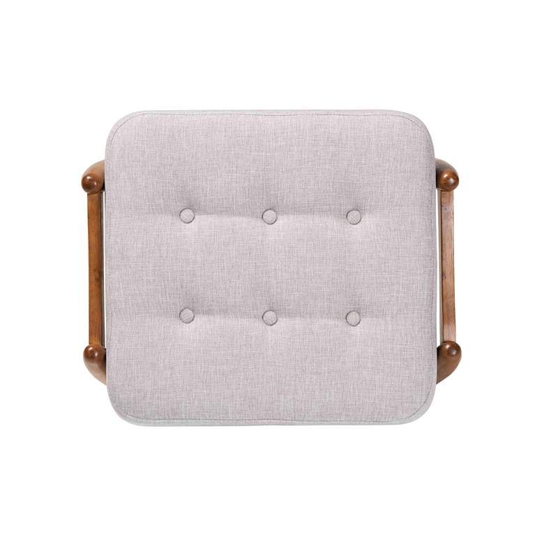 Image 3 Baxton Studio Jeanine Greyish Beige Ottoman Footstool more views