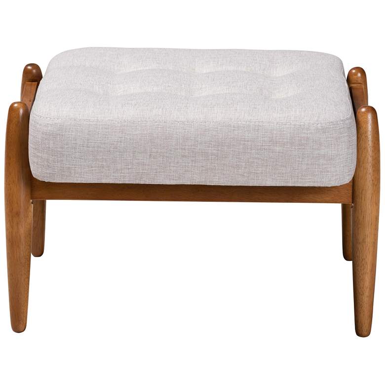 Image 5 Baxton Studio Jeanine Greyish Beige Ottoman Footstool more views