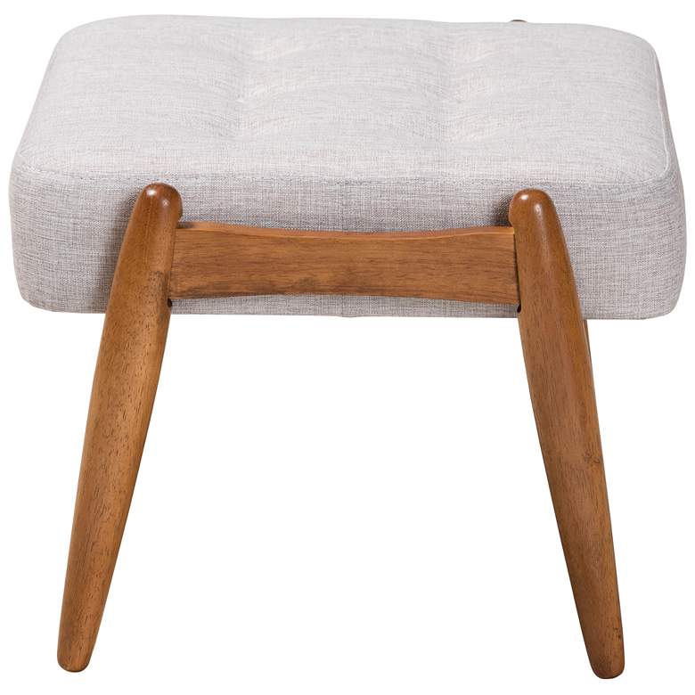 Image 6 Baxton Studio Jeanine Greyish Beige Ottoman Footstool more views