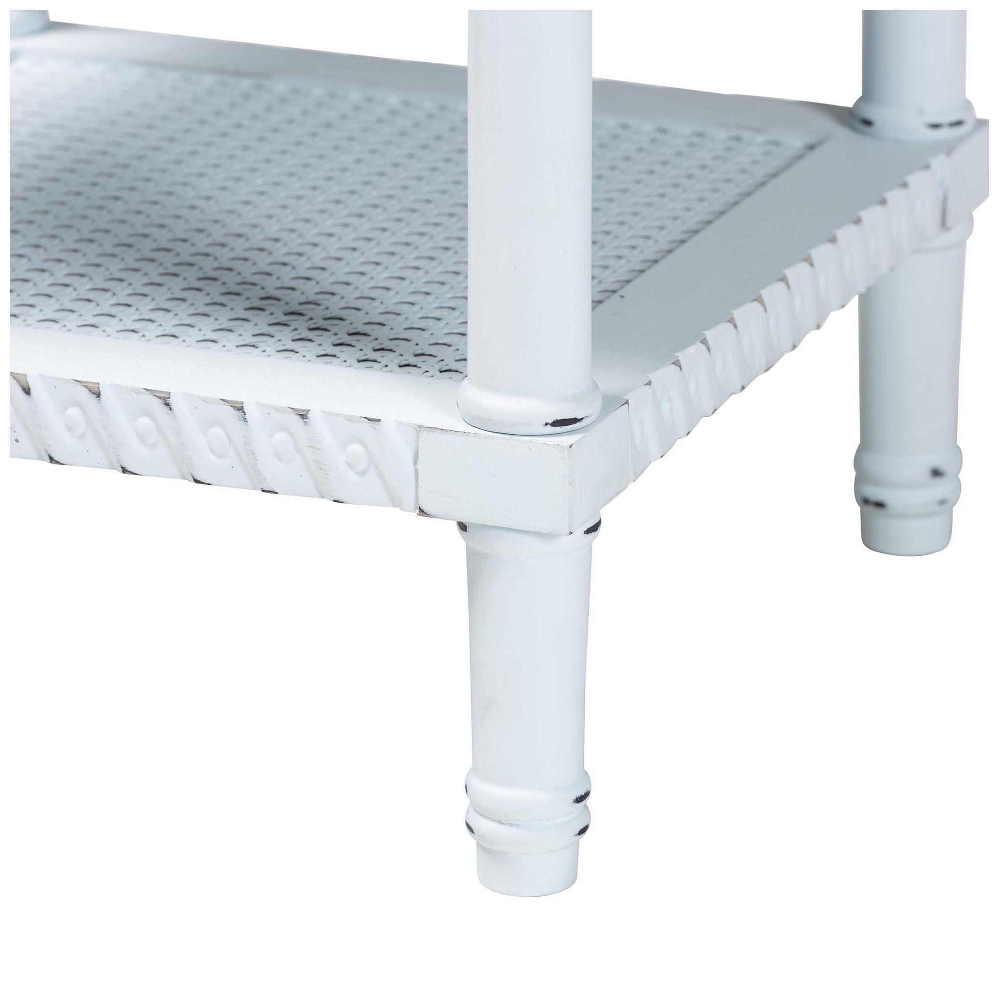 Image 5 Baxton Studio Jeanne Vintage Traditional White Wood End Table more views