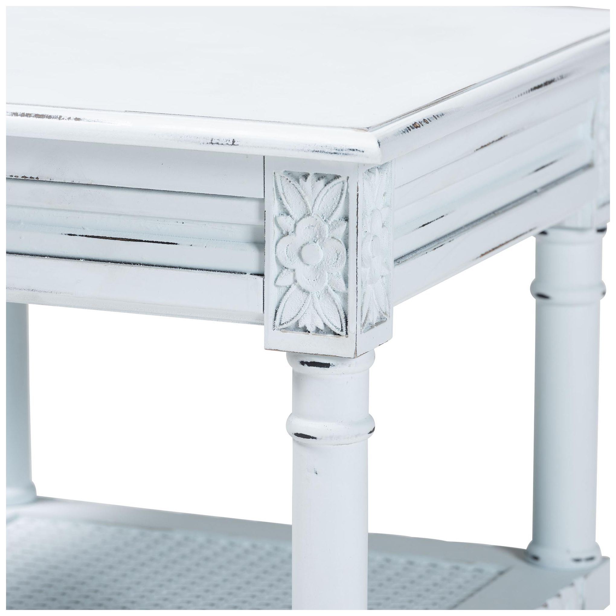 Image 6 Baxton Studio Jeanne Vintage Traditional White Wood End Table more views