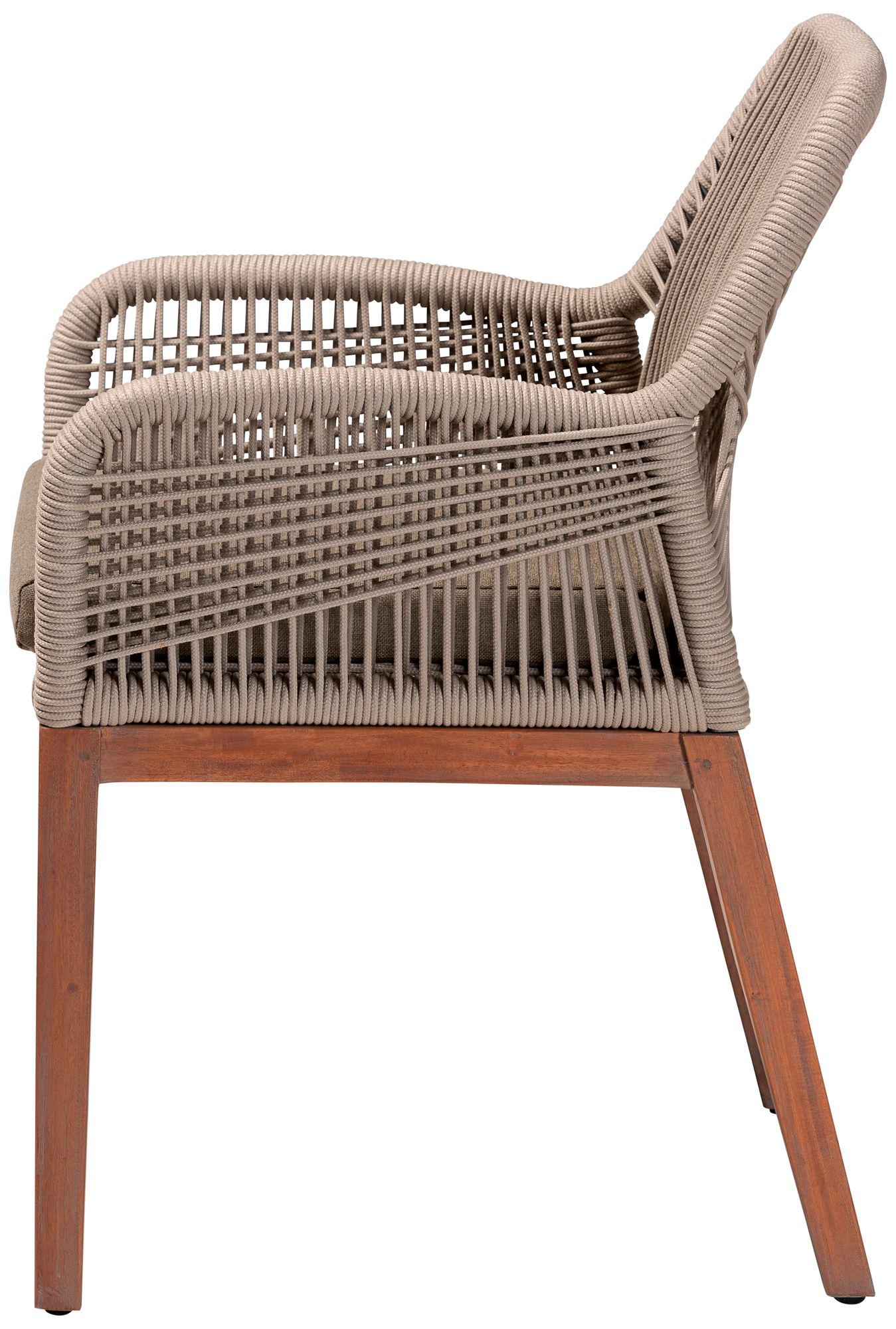 Baxton Studio Jennifer Walnut Brown Dining Armchair