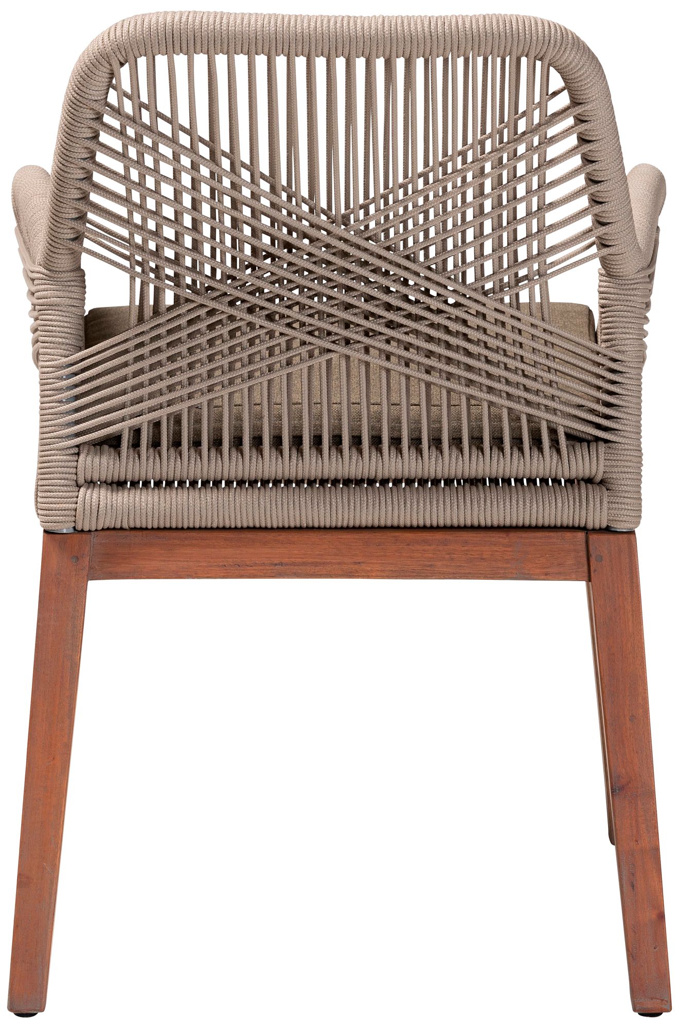 Baxton Studio Jennifer Walnut Brown Dining Armchair