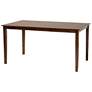 4_Baxton Studio Jeriah Mid Century Wood and Woven Rattan 7-Piece Dining Set more views