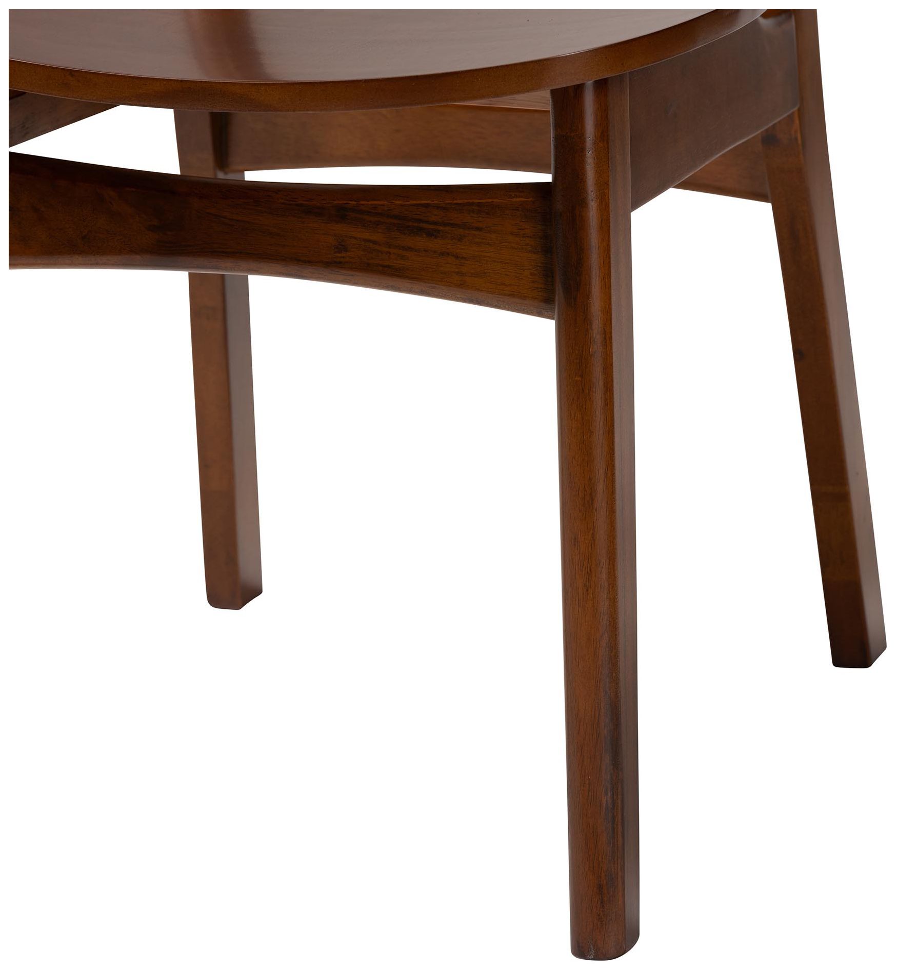 Image 7 Baxton Studio Jeriah Mid Century Wood and Woven Rattan 7-Piece Dining Set more views