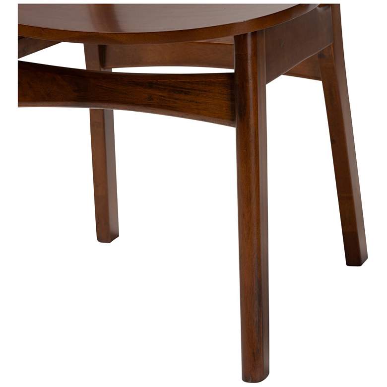 Image 7 Baxton Studio Jeriah Mid Century Wood and Woven Rattan 7-Piece Dining Set more views