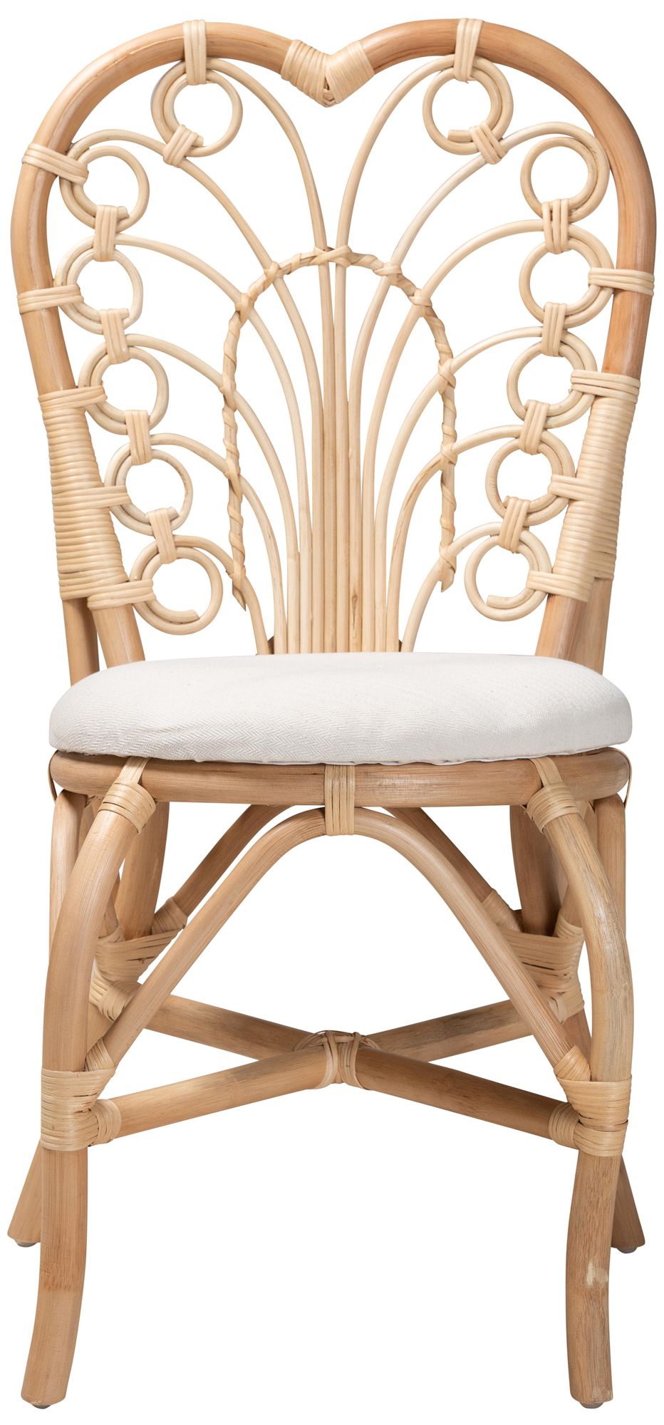 Image 6 Baxton Studio Jerica Natural Brown Rattan Dining Chair more views