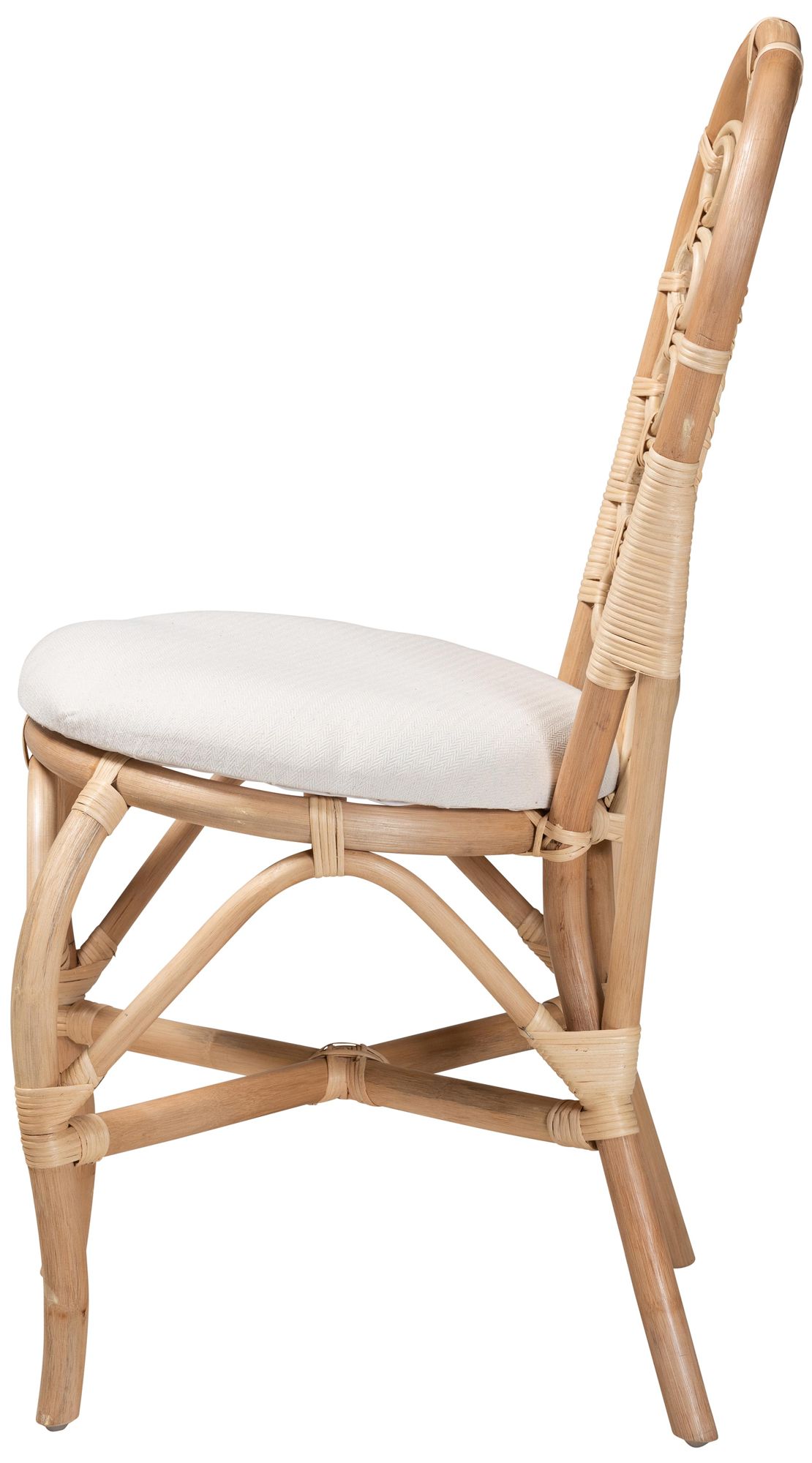 Image 7 Baxton Studio Jerica Natural Brown Rattan Dining Chair more views