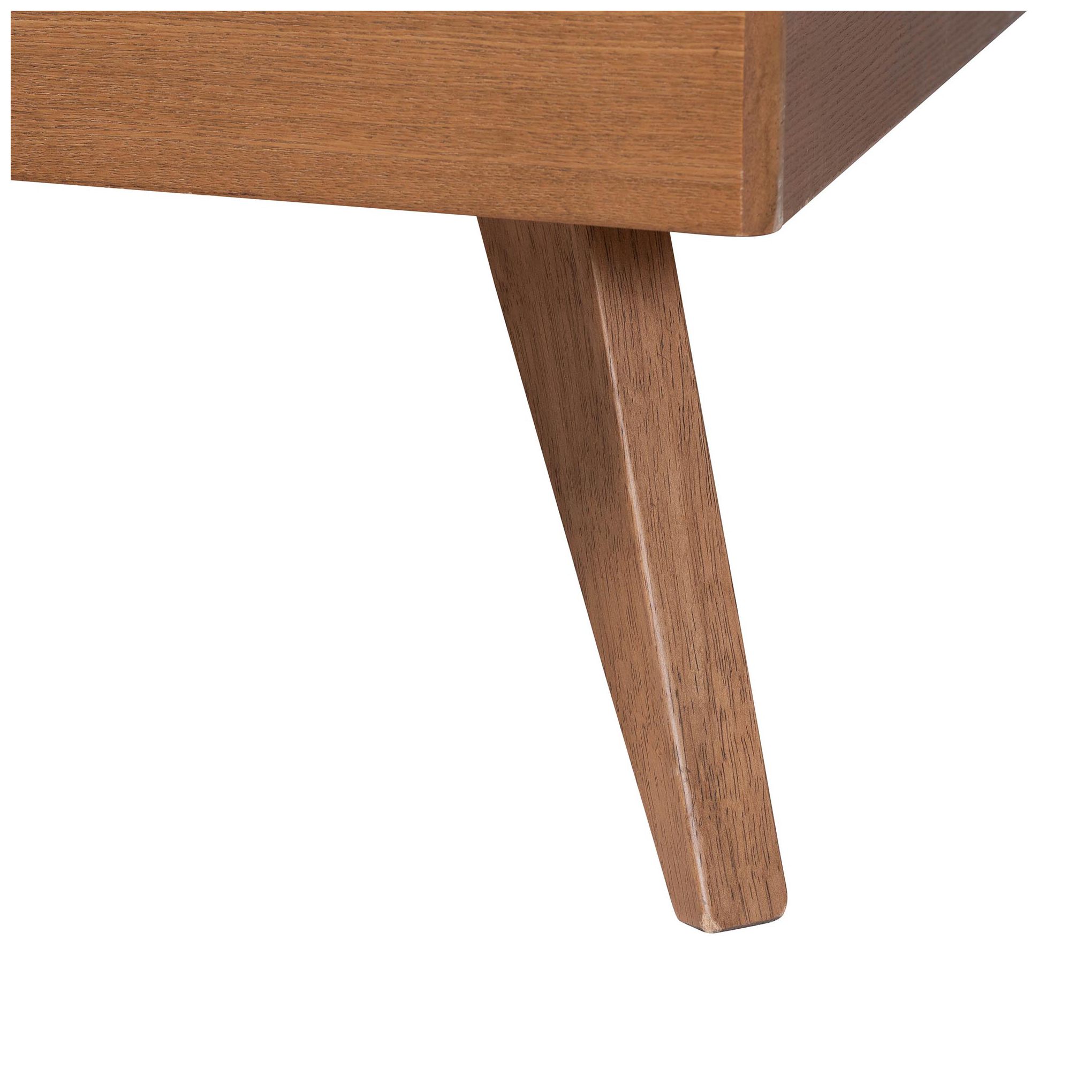 Image 6 Baxton Studio Jiro Platform Bed - Mid-Century Modern Wood Bed Frame, Queen more views