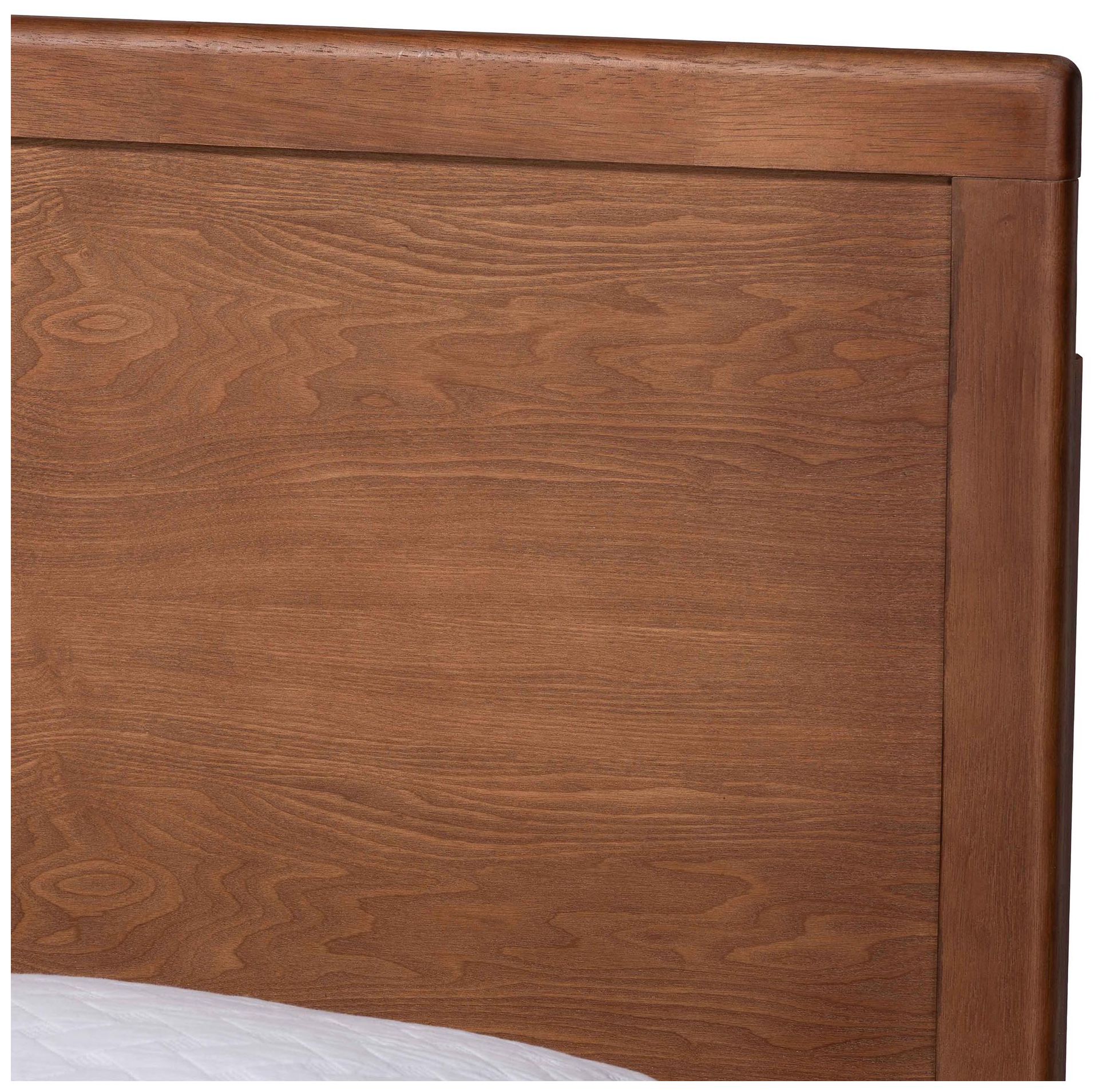 Image 5 Baxton Studio Jiro Platform Bed - Wood Bed Frame with Panel Headboard, King more views
